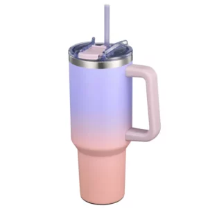 Stainless Steel Insulated 40 oz Travel Tumbler - Lavender Dream